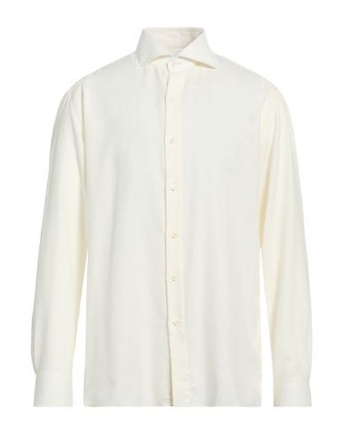 Man Shirt Ivory Size 15 ½ Cotton, Cashmere