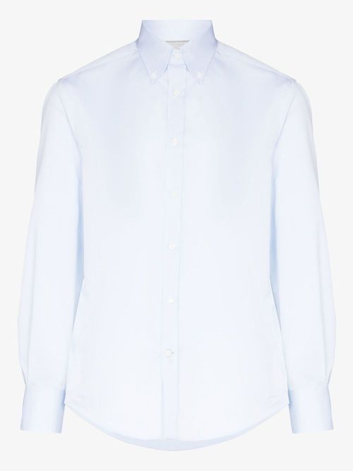 Blue Cotton Shirt - Men's - Cotton