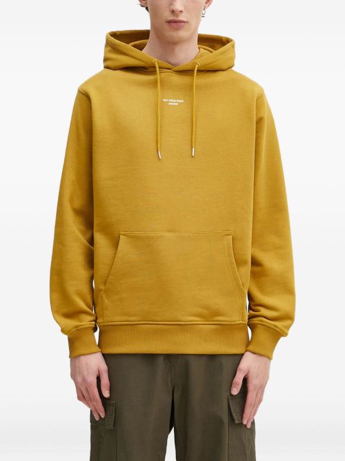 Logo-print hoodie - Yellow
