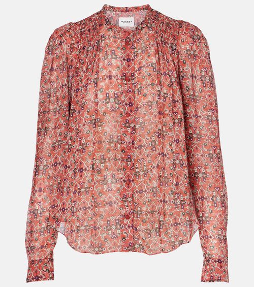 Neolin printed crêpe blouse