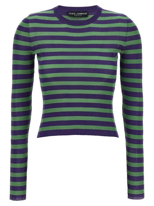 Striped Viscose Sweater