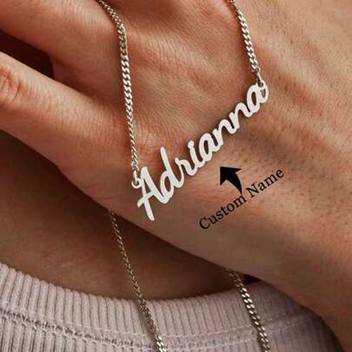 Customized Gold Name Necklace Nameplate Necklace Custom Name Necklace Personalized Jewelry For Women Personalized Gifts For Her