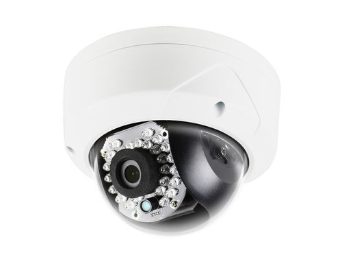 5MP High Definition Mini Dome IP Security Camera, 4mm Fixed Lens, DWDR, 3D DNR, 2560x1920p, Weatherproof IP66, PoE, 30 IR LED up to 100ft, V