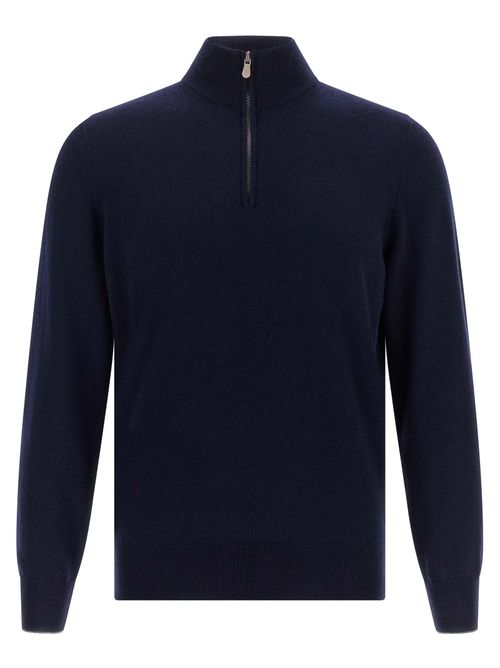 Pure Cashmere Cardigan — Navy