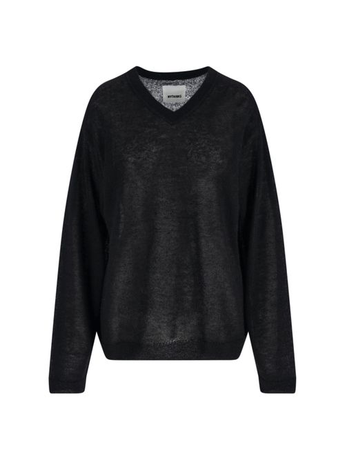 Alpaca-Blend Knit Sweater for Women