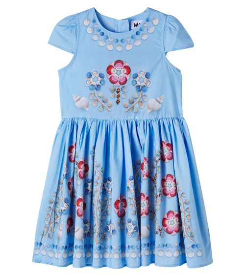 Carol printed cotton poplin dress