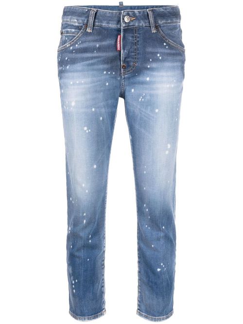 Cropped skinny jeans - Blue