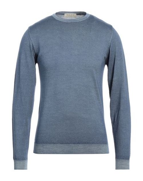 Man Sweater Slate blue Size M Merino Wool