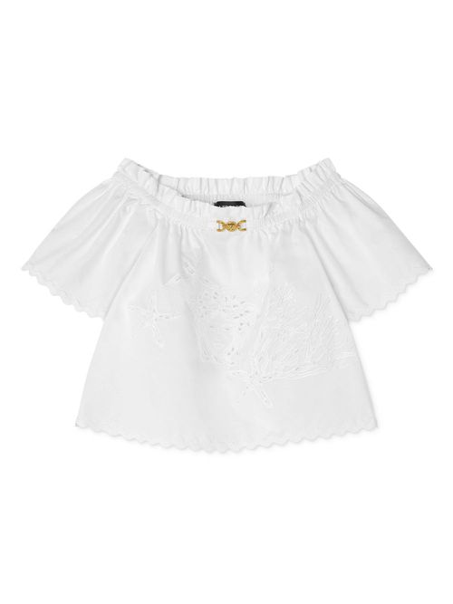 Medusa '95 broderie-anglaise blouse - White