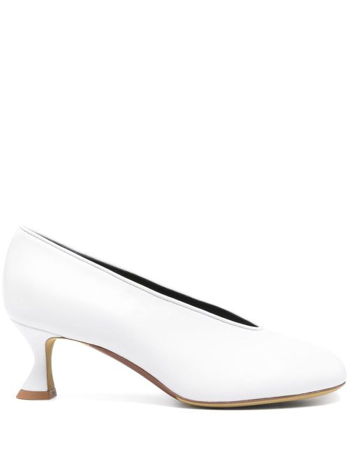 Moschino 50mm Duck pumps - White
