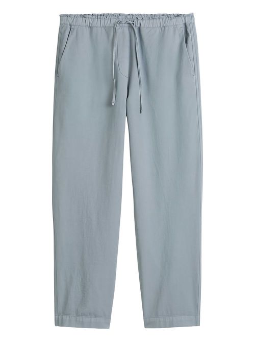 Drawstring-waist trousers - Blue