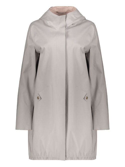 Hooded drawstring parka - Grey