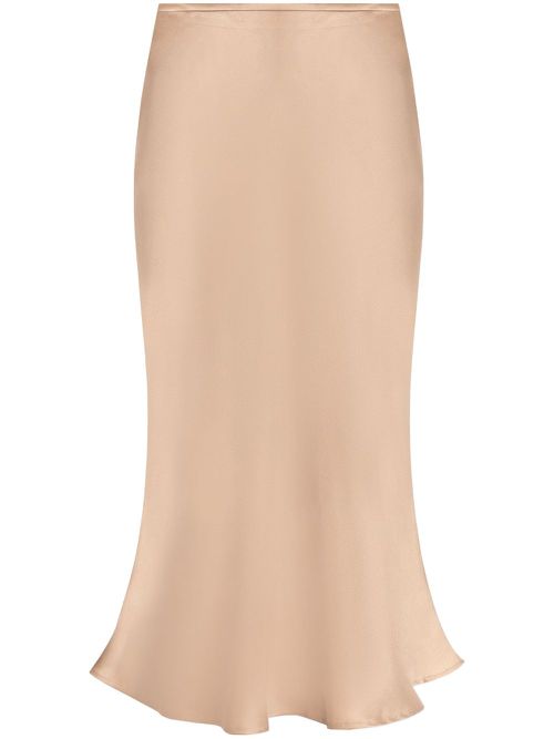 Bias-cut silk shirt - Neutrals