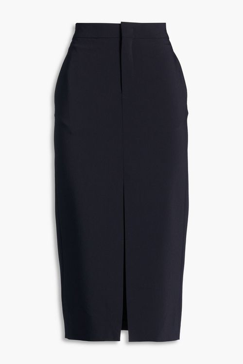 Crepe midi pencil skirt - Black - FR 34