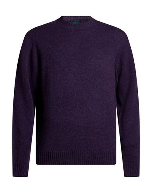 Man Sweater Dark purple Size 38 Wool