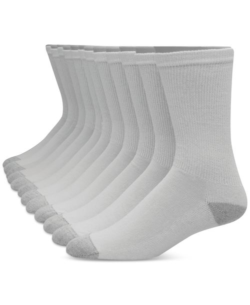 Men's 12-Pk. Ultimate Crew Socks - White