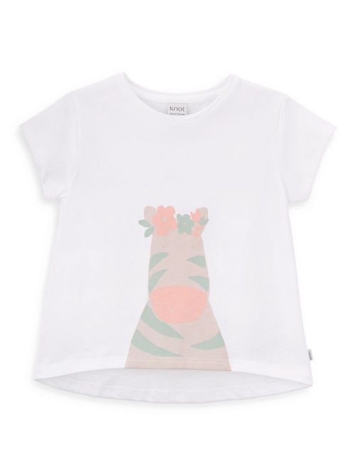 Zebra-print T-shirt - White