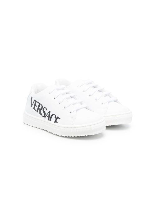 Logo-print low-top sneakers - White