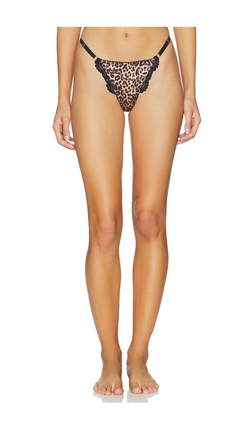 KAT THE LABEL Alix Thong in Brown. - S also in XS, M, L