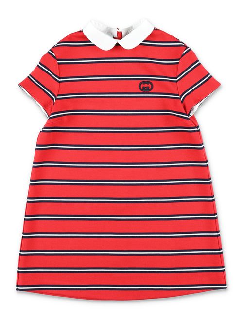 Girls Striped Polo Dress