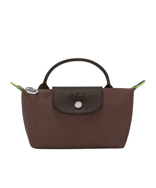 LE PLIAGE GREEN POUCH WITH HANDLE