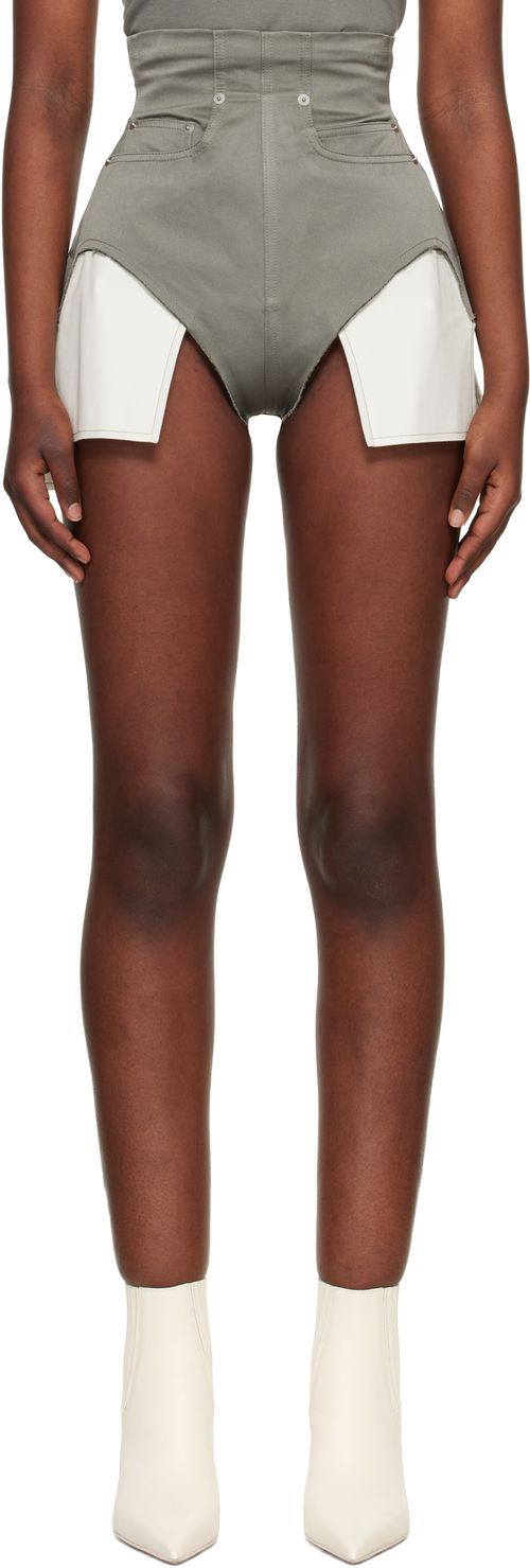 Gray Temple Dirt Cutoffs Shorts