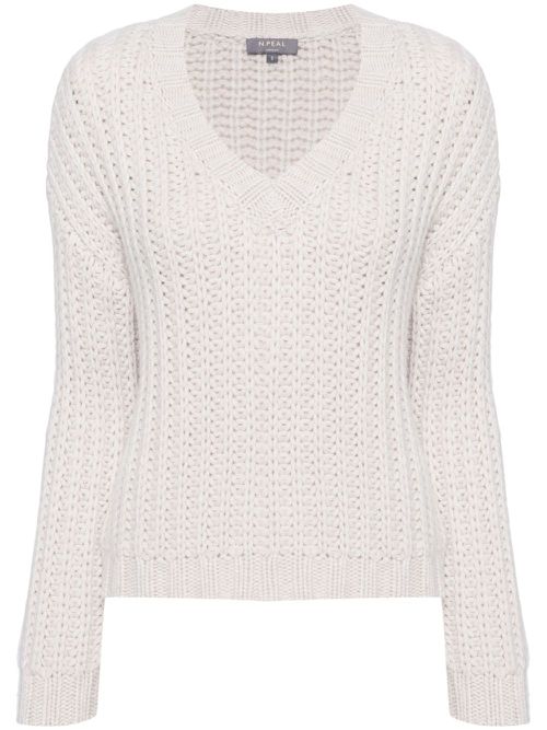 Chunky-knitted jumper - Neutrals