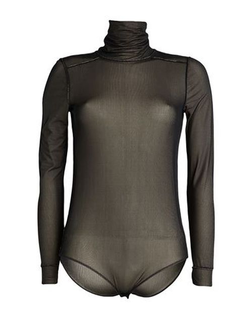 Maison Margiela Woman Bodysuit Black Size 4 Viscose