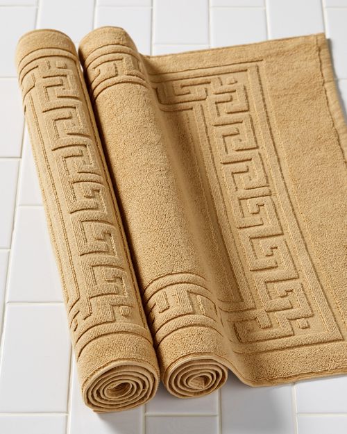 Superior Non-Slip 2pc Absorbent Cotton Bath Mat Set