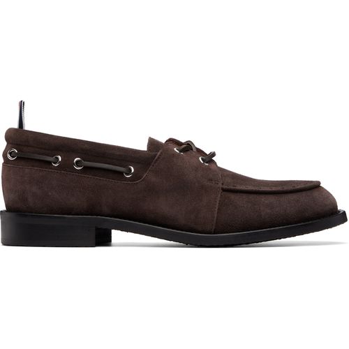Brown Calf Suede Boat Shoes