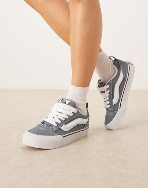 Knu Skool colour theory trainers in mid blue
