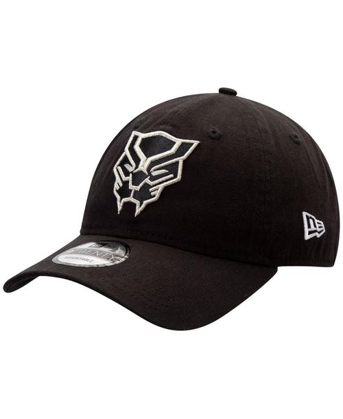 Men's Black Black Panther Classic Logo 9TWENTY Adjustable Hat - Black