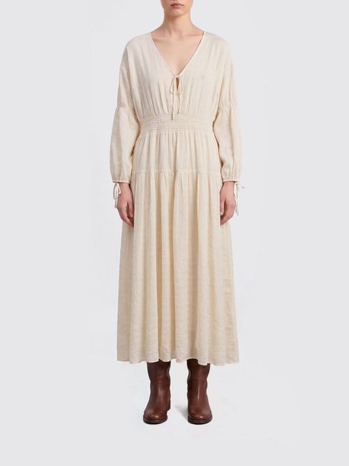 Dress Woman color Yellow Cream