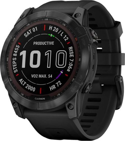 Fēnix 7X  Sapphire Solar GPS Smartwatch 51 mm Fiber-reinforced polymer - Black DLC Titanium