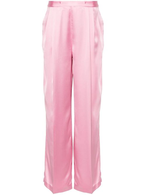 Pleat-detail trousers - Pink
