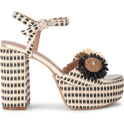 Carvela Womens Sorrento Flower Platform Sandals - Black