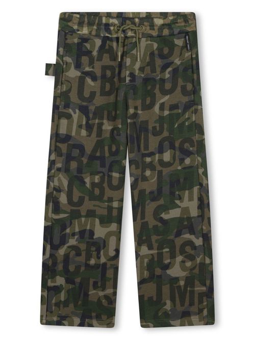 Camouflage-print jogging trousers - Green
