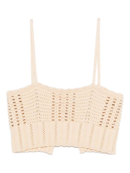Knitted bralette top