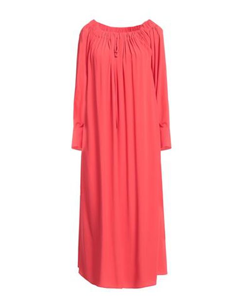 Jucca Woman Midi dress Tomato red Size 6 Acetate, Silk