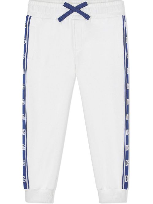 DG logo-tape track trousers - White