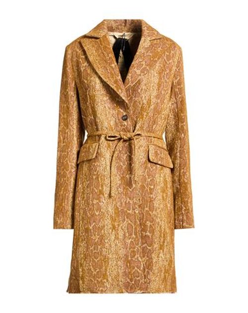 Woman Coat Mustard Size 2 Polycarbonate, Polyester, Wool, Polyamide
