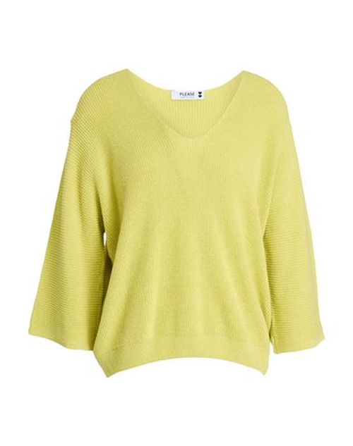 Woman Sweater Lime green Size ONESIZE Cotton, Acrylic