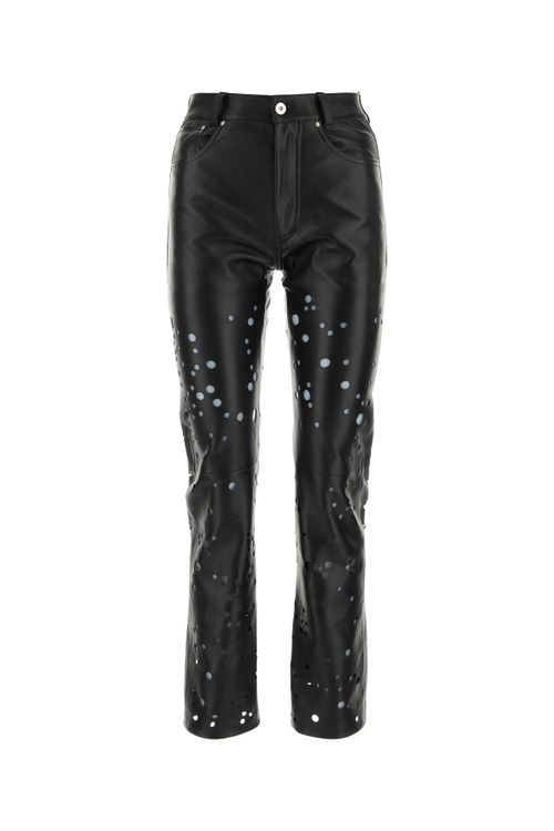 DURAZZI Black leather pant
