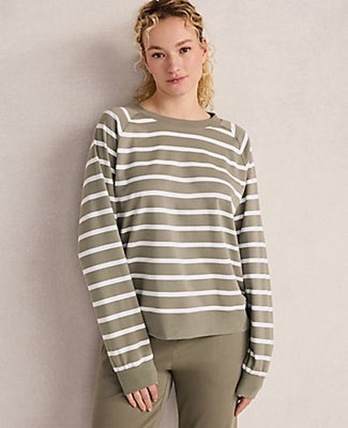 Ann Taylor Haven Well Within Organic Cotton Interlock Everyday Sweatshirt