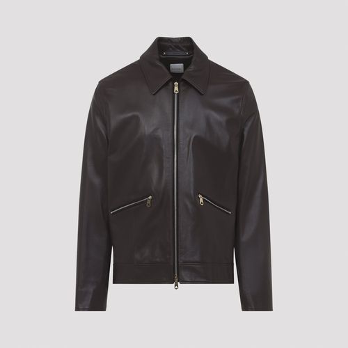 Zip-Up Leather Jacket