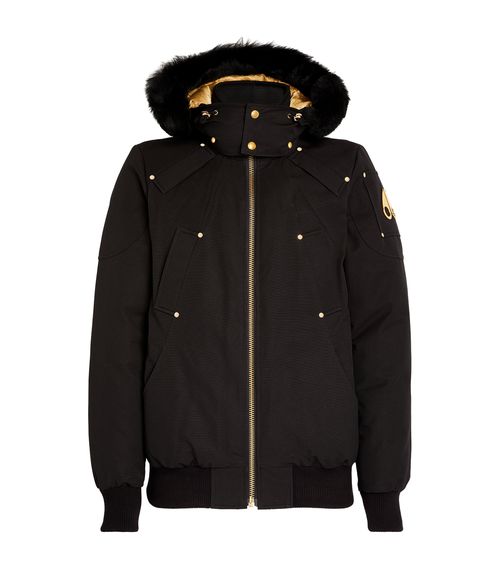 Fur-Trim Bomber Jacket