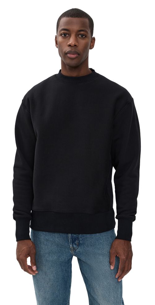 Super Weight Crewneck Sweatshirt Black