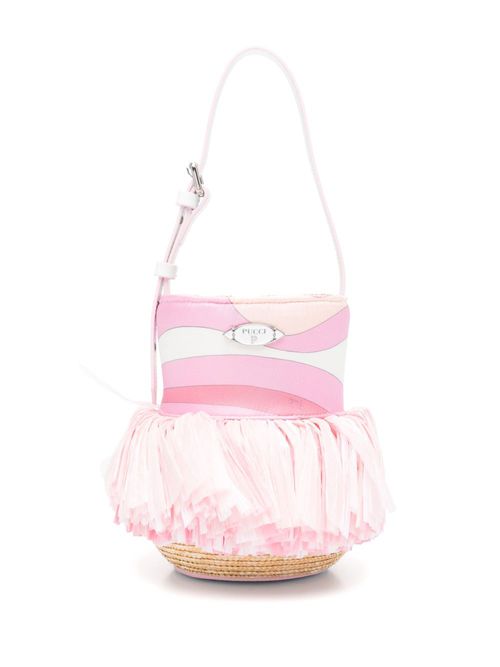 PUCCI silk bucket bag - Pink