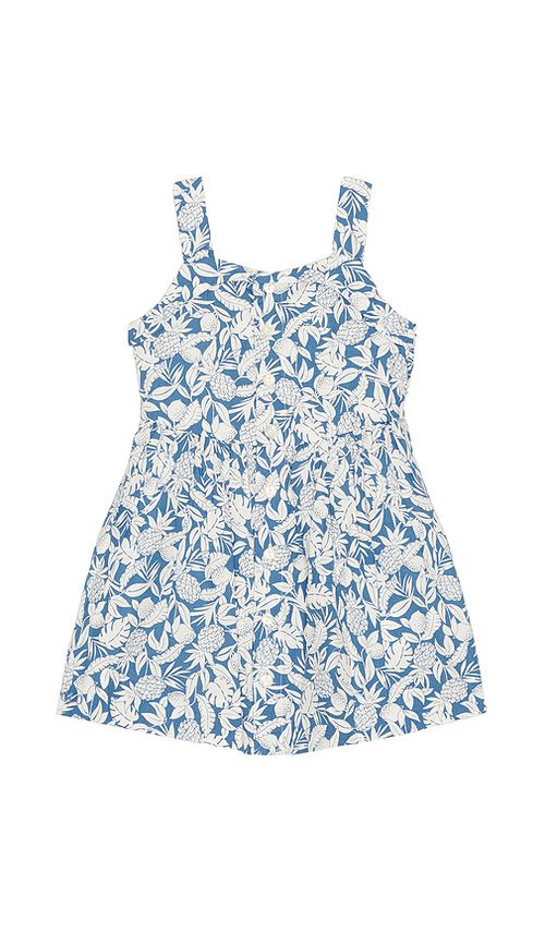 Polo Ralph Lauren Sleeveless Cotton Pineapple Printed Day Dress in Blue. 2. Also , 4
