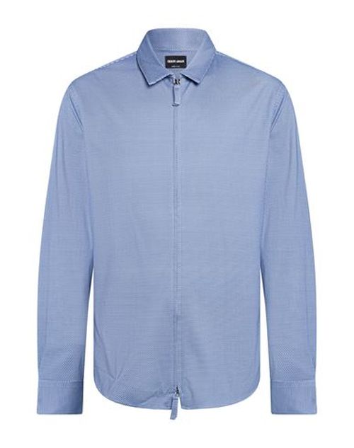 Man Shirt Slate blue Size 17 Cotton
